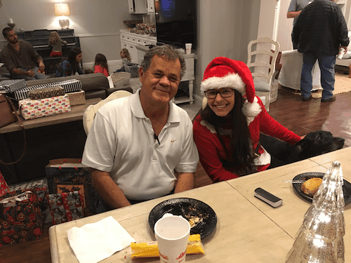 Team members at the Christmas party