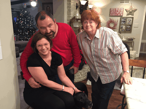 Team members at the Christmas party